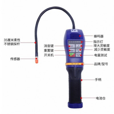 TIF XP-1A六氟化硫 气体检测仪卤素检测仪 制冷剂检测检漏仪图3